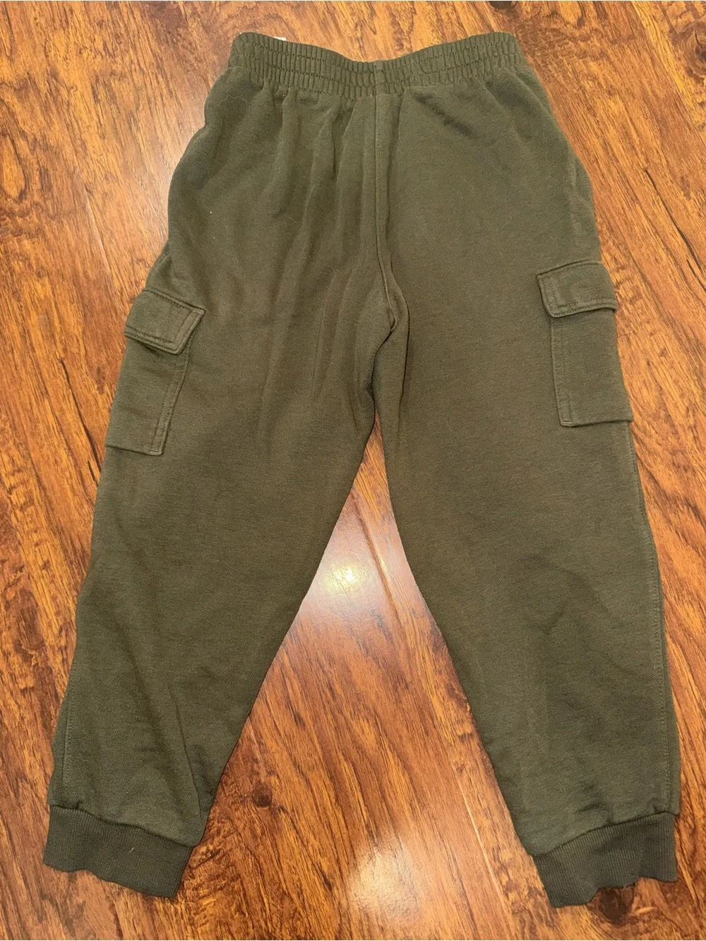 Nike Kids Olive Cargo Joggers with White Logo